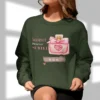 Sweet but never subtle sweatshirt with perfume design on Gildan 18000 - Forest Green