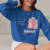 Sweet but never subtle sweatshirt with perfume design on Gildan 18000 - Royal