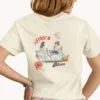Alfresco Bliss Tee with picnic design on Comfort Colors 1717 - Ivory Back