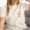 Alfresco Bliss Tee with picnic design on Comfort Colors 1717 - Ivory Front