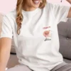 Alfresco Bliss Tee with picnic design on Comfort Colors 1717 - White Front