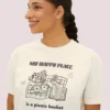 My Happy Place t-shirt with picnic design on CC3023 - Ivory Closeup