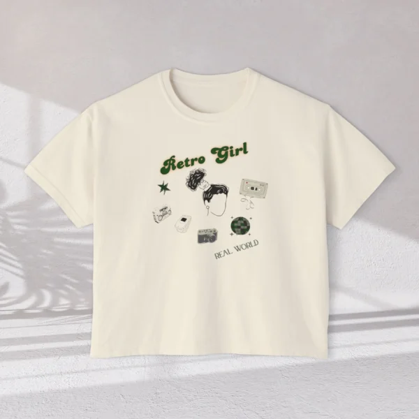 Retro Girl Vintage Aesthetic design on CC3023 - Ivory Flatlay