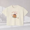 Sweet Escape Tee with pancake stack and berries illustration on Comfort Colors 3023 - Ivory Flatlay