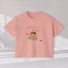 Sweet Escape Tee with pancake stack and berries illustration on Comfort Colors 3023 - Peachy Flatlay