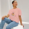 Sweet Escape Tee with pancake stack and berries illustration on Comfort Colors 3023 - Peachy Sitting