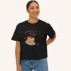 Sweet Escape Tee with pancake stack and berries illustration on Comfort Colors 3023 - Black