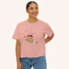 Sweet Escape Tee with pancake stack and berries illustration on Comfort Colors 3023 - Peachy