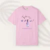 Tender is my superpower Tee with watercolour girl design on comfort colors 1717 - Blossom Flatlay
