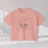 This Feels Like Forever Tee with picnic couple illustration on Comfort Colors 3023 - Peachy Flatlay