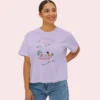 This Feels Like Forever Tee with picnic couple illustration on Comfort Colors 3023 - Orchid
