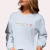 Signed, Still Yours embroidered Gildan 18000 sweatshirt by Bhoomkins - Light Blue