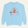 Stolen Hearts Parisian Style Comfort Colors sweatshirt – romantic French graphic crewneck by Bhoomkins - Chambray Flatlay
