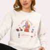 Stolen Hearts Parisian Style Comfort Colors sweatshirt – romantic French graphic crewneck by Bhoomkins - White