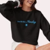 You Felt Like a Sunday embroidered Gildan 18000 sweatshirt by Bhoomkins - Black