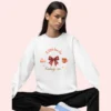 A little Love for Ordinary Days Comfort Colors graphic sweatshirt by Bhoomkins - White
