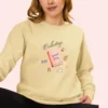 Collecting quiet Joys Comfort Colors graphic sweatshirt by Bhoomkins - Butter