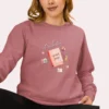 Collecting quiet Joys Comfort Colors graphic sweatshirt by Bhoomkins - Crimson