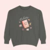 Collecting quiet Joys Comfort Colors graphic sweatshirt by Bhoomkins - Pepper Flatlay
