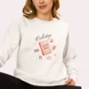 Collecting quiet Joys Comfort Colors graphic sweatshirt by Bhoomkins - White
